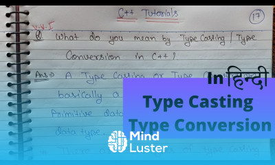 Type casting in c with simple example Types Explicit Implicit Casting Hindi 13 CSE GYAN