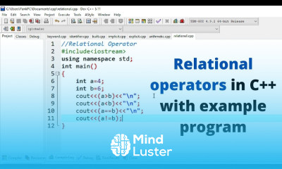 Relational operators in c with example C Programming Tutorial 17