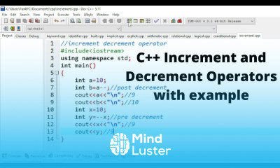 C Tutorials 18 Increment and Decrement Operators in C with examples in Hindi CSE GYAN