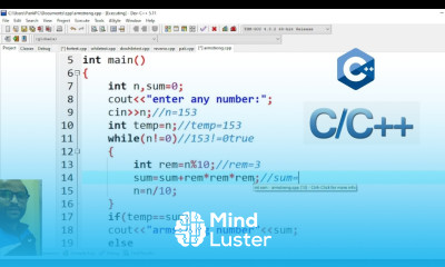 Check Armstrong Number Program explain C Tutorial for Beginners in Hindi 32