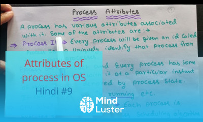 What are the attributes of process in OS Operating System in Hindi 09