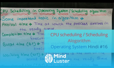 Introduction to CPU Scheduling in Operating Systems Tutorial 16 Hindi