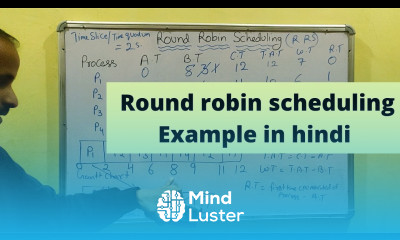 Round robin scheduling Example in hindi Operating System Tutorial 27