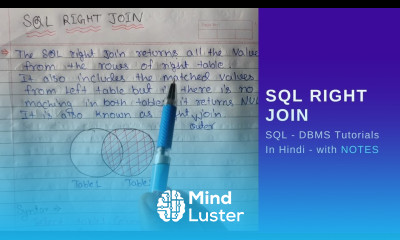 Explain SQL Right Join How do you create a right join in SQL