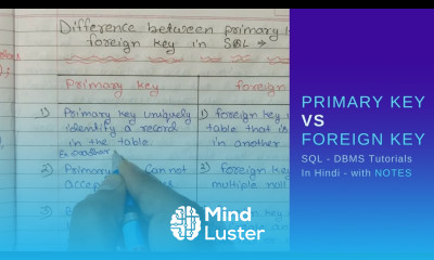 Difference between Primary Key and Foreign Key in SQL Example