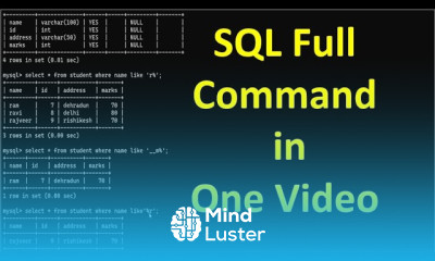 Master SQL in One Video Learn SQL Fast All Commands Explained for Beginners Pros