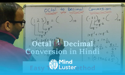 Octal to Decimal conversion Hindi Long short method Number system