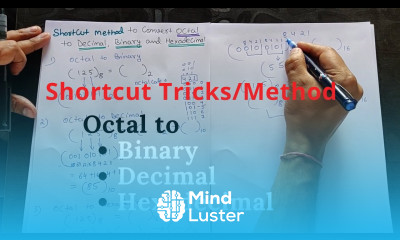 Shortcut method tricks Octal to Binary Decimal Hexadecimal Conversion Hindi Number system