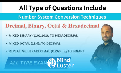 Easy Shortcut All Number System Conversions Decimal Binary Octal Hexadecimal Mixed Questions