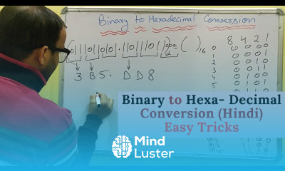 Binary to Hexadecimal conversion Hindi Digital Electronics tutorials Maths