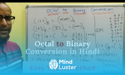 Octal to Binary conversion Hindi Convert maths number system Digital Electronics