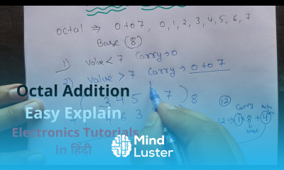 Addition in Octal number system in Hindi Digital electronics