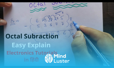 Octal subtraction in Hindi with easy example Digital electronics tutorials
