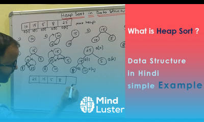 Heap sort explain with example Data structure in Hindi Sorting type