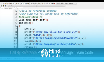 Explain Call by reference in C Program Function Learn Code in Hindi CSE Gyan
