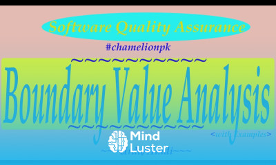 Lecture 12b Boundary Value Analysis Blackbox Technique with Examples and comparison with ECP