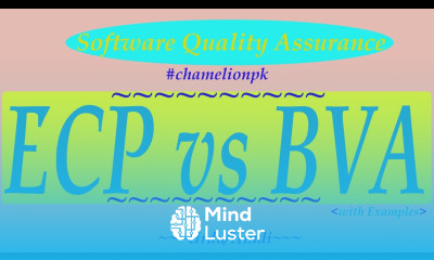 Lecture 12c Example of ECP vs BVA Blackbox Technique