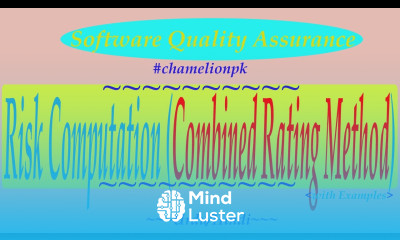 Lecture 13 1 Combined Rating Method Risk Computation Software Testing Implementations