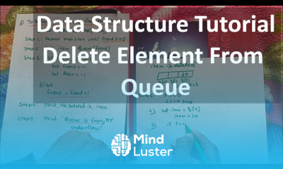 Deletion in Queue with Example Algorithm Hindi Data Structure CSE Gyan