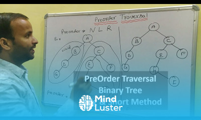Preorder traversals in Binary Tree in Hindi Short and Long Method by kailash joshi