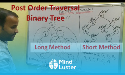 Post order traversal binary tree Hindi Data Structure