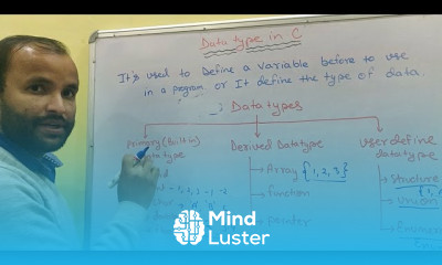 What is Data type in Programming Language data types in C Primary Derived User Define Hindi