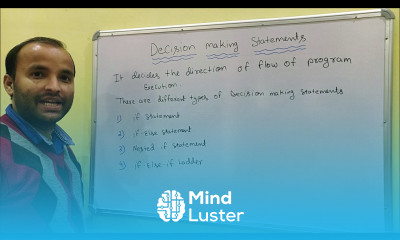 Decision making statements types If Statement with Program in Hindi