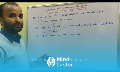 Iteration statements in c language Programming Loops in Hindi