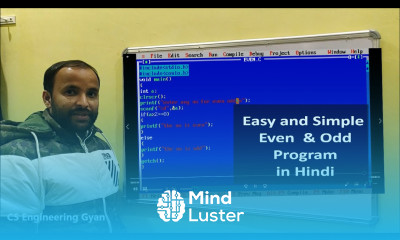 Simple Even Odd Program in c Programming Languauge c Programs