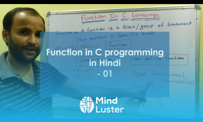 Functions in C programming in Hindi 01 Type of function Library User defined function