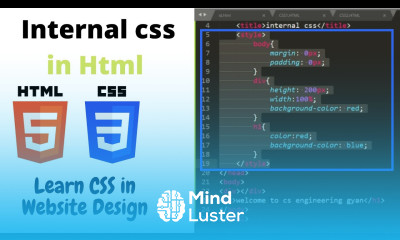 2 4 Internal CSS in html in Hindi example Website designing CSS Tutorials cse engineering