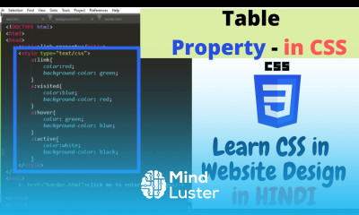 2 13 Table properties in CSS Hindi Website designing CSS tutorials