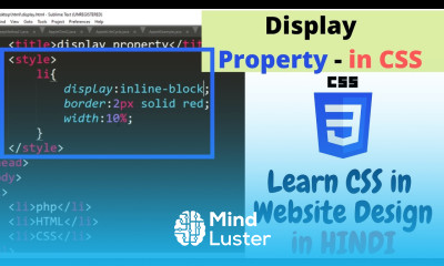 2 14 Display Property in CSS with example Hindi Website designing CSS tutorials
