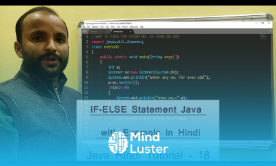 If Else Statement in Java program with example 18 Even Odd program in Hindi Java Tutorials