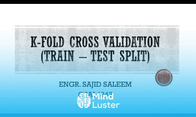 K Fold Cross Validation 5 Fold Cross Validation Example step by Step