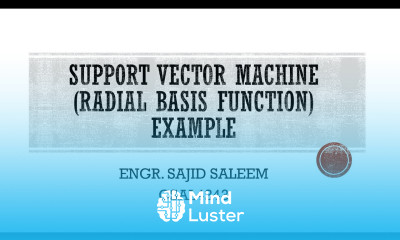 Non Linear Support Vector Machine Solved Example on Radial Basis Function RBF