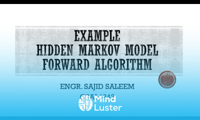 Hidden Markov Model Step by Step example Forward Algorithm