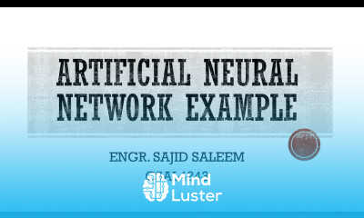 Artificial Neural Network ANN Example Step by Step