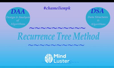 Recursion Tree Method for Recurrence Equations with Example Urdu Hindi