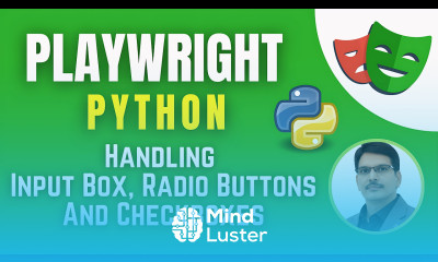 Playwright with Python Pytest How to Handle Input Box Radio Buttons And Checkboxes Session 5