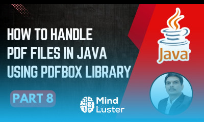 Handling PDF Files in Java PDFBox Library Reading Content From PDF File Part 8