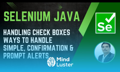 Session 29 Selenium with Java Handling Check Boxes Different Types of Alerts