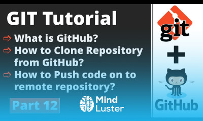 Part 12 Git Tutorial GitHub Clone Push Pull Git Commands