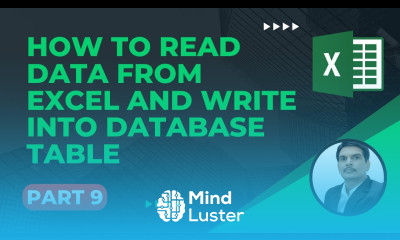 Apache POI Tutorial Part9 How To Read Data from Excel and Write into Database Table ApachePOI
