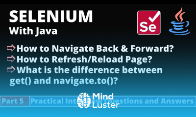 Part5 Selenium with Java Tutorial Practical Interview Questions and Answers Navigation commands