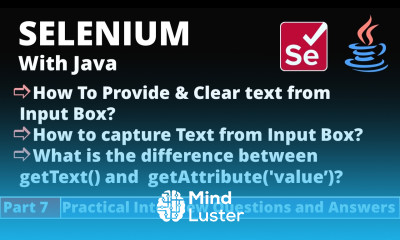 Part7 Selenium with Java Tutorial Practical Interview Questions and Answers InputBox