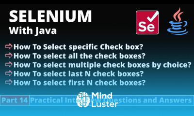 Part14 Selenium with Java Tutorial Practical Interview Questions and Answers Handle Check box