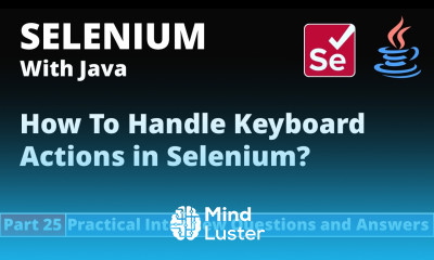Part25 Selenium with Java Tutorial Practical Interview Questions and Answers Keyboard Actions