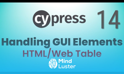 Part 14 Handling Web HTML Table in Cypress