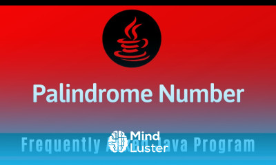 Frequently Asked Java Program 04 Palindrome Number How to Check Given Number is Palindrome or Not